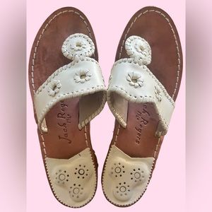 Jack Rogers Navajo - Ivory - size 8